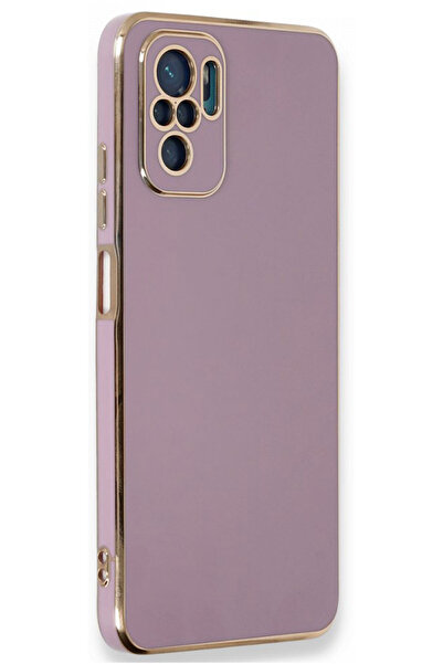 CEPSTOK Xiaomi Redmi Note 10/Note 10S Kılıf Kenar Detaylı Yumuşak Parlak Silikon