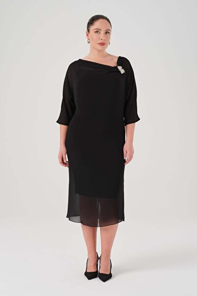 Gemko Accessory Detailed Dress - Black