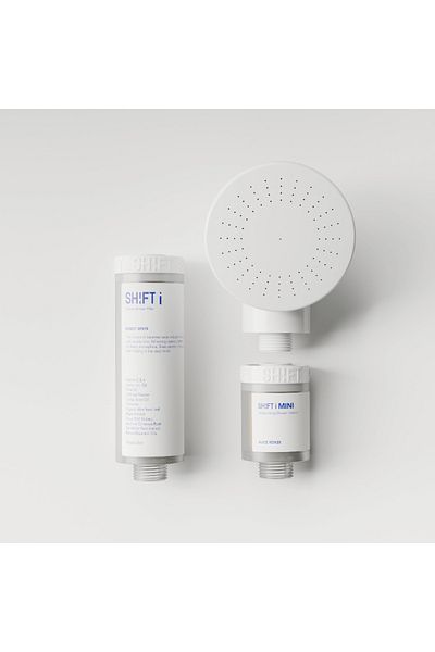 SHIFT Shift Filter Set, First Edition, Shower Water Filter, Anti-Rust and Anti-Sediment, Suitable for Summer Weather, Forest Scent - 3 Pieces