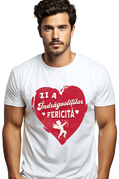 StoryGift Romania Tricou Barbati Zi A Indragostitilor Fericita Cuplu Iubire C...