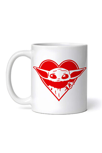 OEM Cană albă personalizată, Inima Mandalorianului, INOVATIX®. 330ml