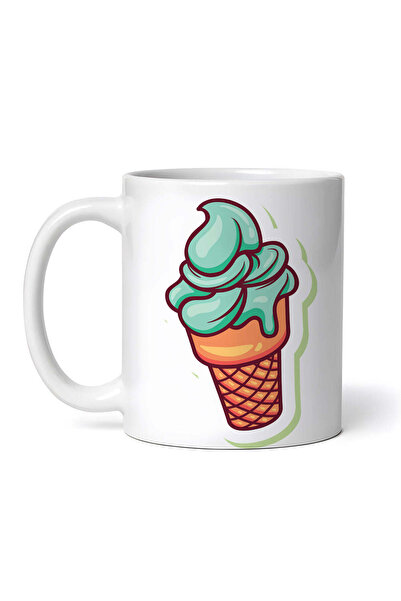 OEM Cană albă personalizată, Înghețată la cornet, INOVATIX®. 330ml