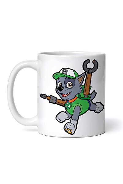 OEM Cană albă personalizată, Patrula Cățelușilor, Rocky, gata de acțiune, INO...