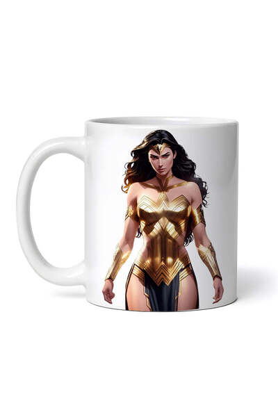 OEM Cană albă personalizată, Wonder Woman, INOVATIX®. 330 ml