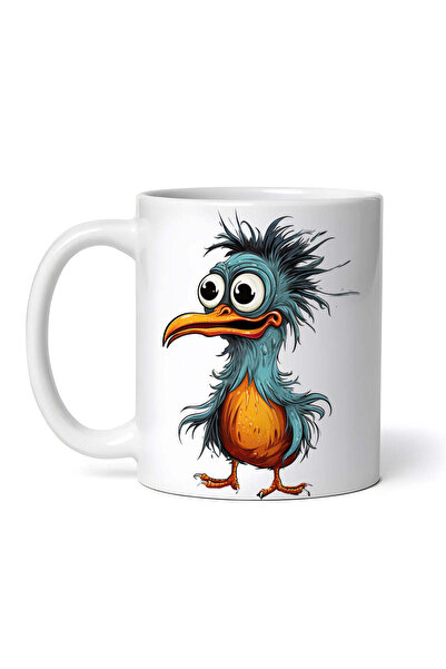 OEM Cană albă personalizată, Crazy Bird Zane, INOVATIX®. 330ml
