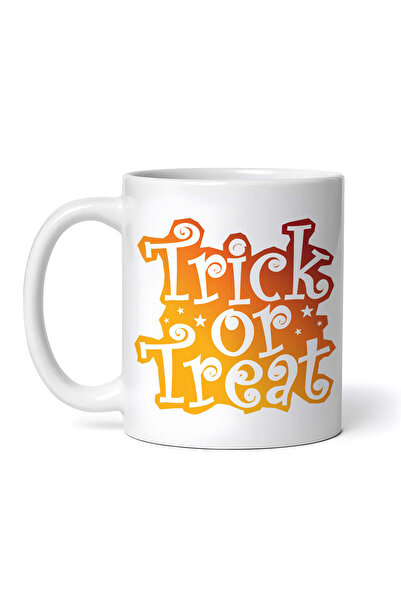 OEM Εξατομικευμένη λευκή κούπα, Trick or Treat, INOVATIX®. 330 ml