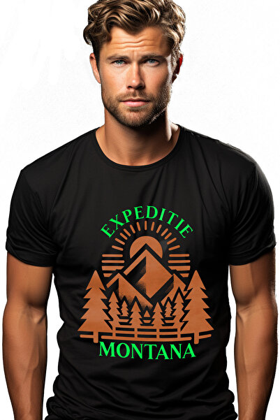 StoryGift Romania Men's T-Shirt Expedition Montana Nature Mountain Camping Ad...