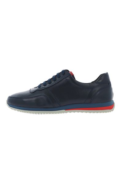 TOGO Pantofi Sport, Urban Sneakers Pas Albastru Box, Piele Naturala