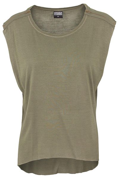 Urban Classics Damen Ladies Shoulder Zip Hilo Tee