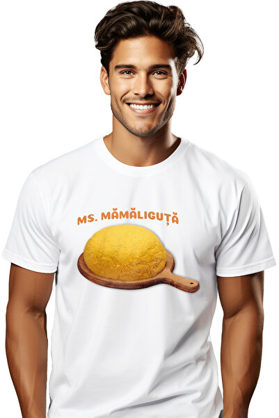 StoryGift Romania Tricou Barbati Ms. Mamaliguta, Mancare Traditionala, Romani...