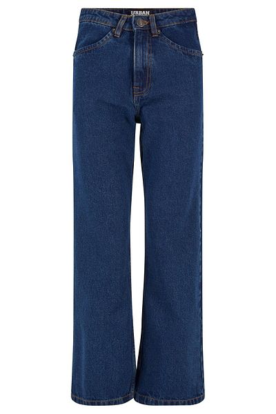 Urban Classics Damen Ladies Cropped Straight Leg Denim Pants