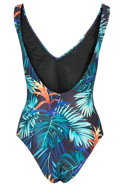 Urban Classics Damen Ladies High Leg Pattern Swimsuit
