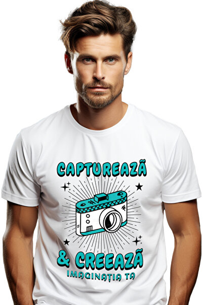 StoryGift Romania Tricou Barbati Aparat Foto Captureaza Si Creeaza, Imaginati...