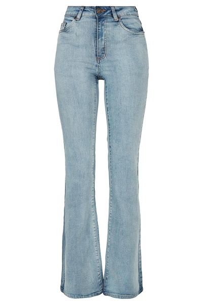 Urban Classics Damen Ladies High Waist Flared Denim Pants