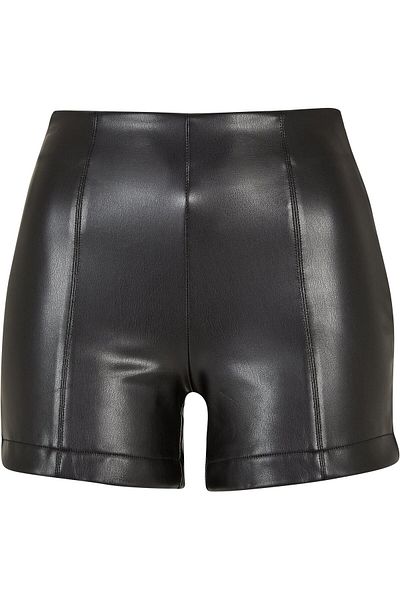Urban Classics Damen Ladies Synthetic Leather Shorts
