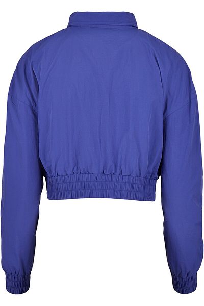 Urban Classics Damen Ladies Cropped Crinkle Nylon Pull Over Jacket