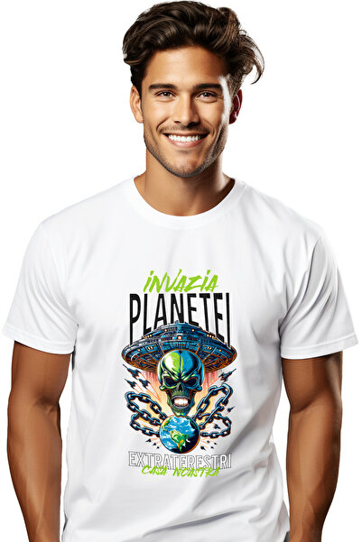 StoryGift Romania Tricou Barbati Invazia Planetei Extraterestri Pamant Galaxi...