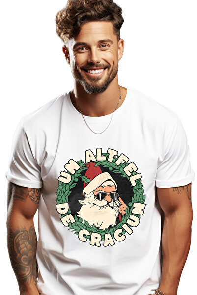 StoryGift Romania Men's T-Shirt A Different Kind of Christmas Santa With Sung...