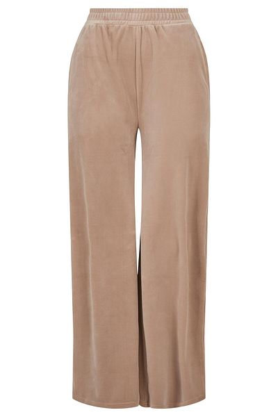 Urban Classics Damen Ladies High Waist Straight Velvet Sweatpants