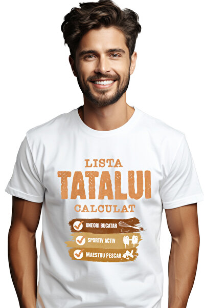 StoryGift Romania Tricou Barbati Tata-lista Bucatar, Iubitor De Gatit Familie...