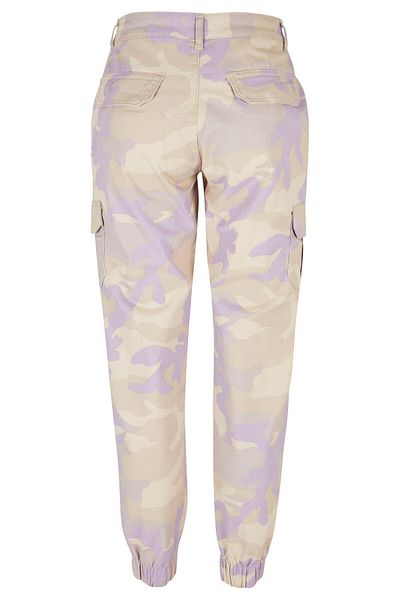 Urban Classics Damen Ladies High Waist Camo Cargo Pants