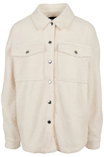 Urban Classics Damen Ladies Sherpa Overshirt