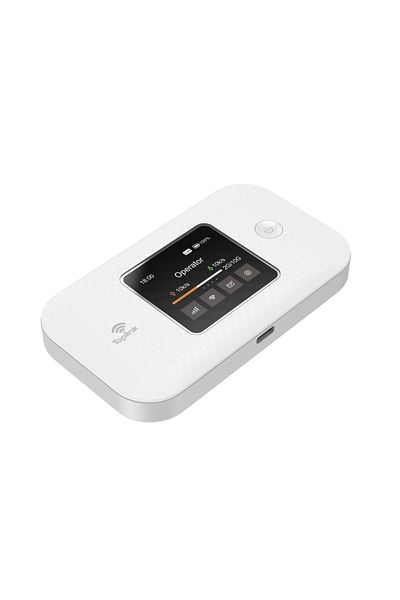 router MR57 Ultra 4G Pocket Mobile Wi-Fi Router With 4600mAh Battery ，LTE Cat4, Connects Up 12 Users(White)
