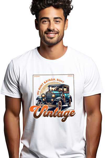 StoryGift Romania Tricou Barbati Nu Sunt Batran Sunt Vintige Masina Clasica C...