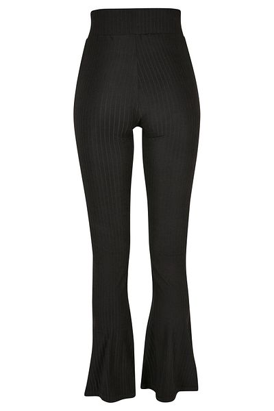 Urban Classics Damen Ladies High Waist Rib Flared Leggings
