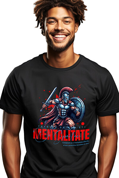 StoryGift Romania Tricou Barbati Mentalitate De Spartan - Trebuie Sa Rezisti ...