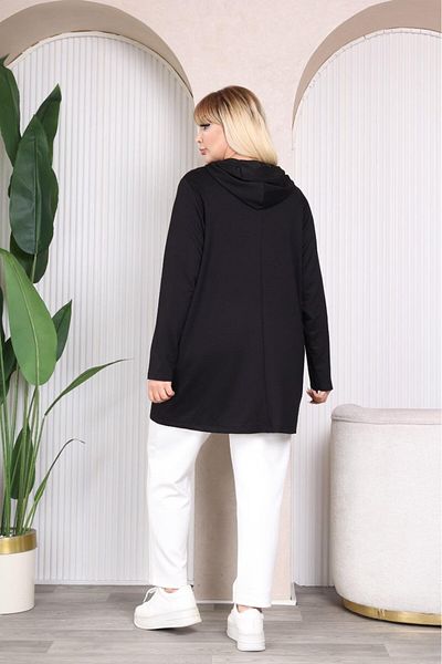 EMEZ Long Cardigan with Stone and Pearl Details