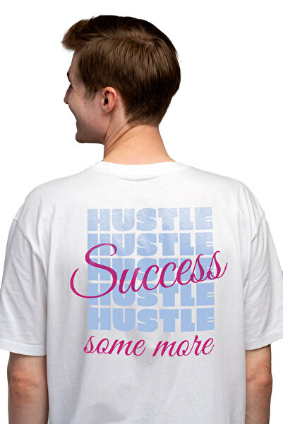 StoryGift Romania Tricou bărbătesc cu mesajul Hustle Success Some More, text ...