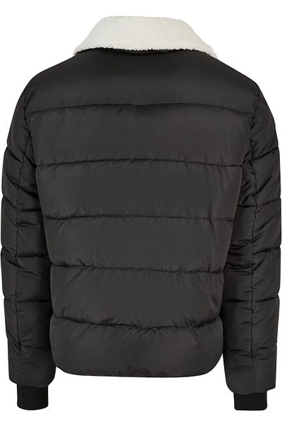 Urban Classics Gepolsterte Hemdjacke mit Sherpa-Kragen für Herren