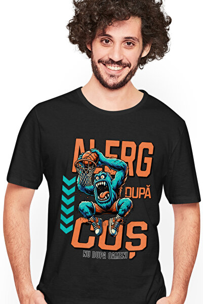 StoryGift Romania Tricou Barbati Monstru Jucand Baschet Iubitorii De Baschet ...