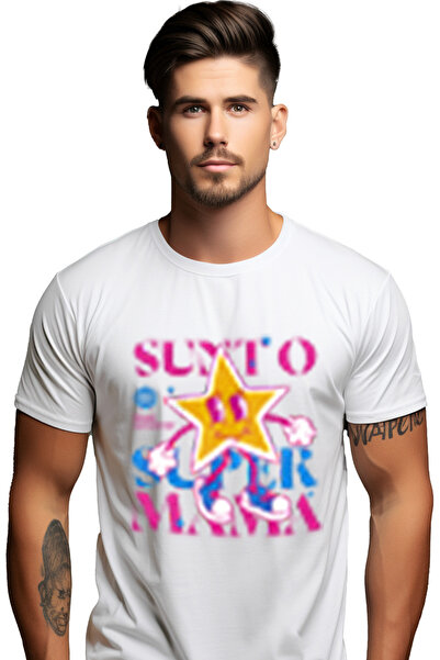 StoryGift Romania Tricou Barbati Mama Superstar Stea Aurie Mama Mommy Familie...