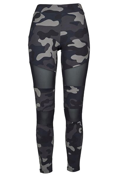 Urban Classics Damen Ladies Camo Tech Mesh Leggings