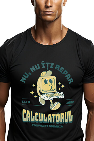 StoryGift Romania Tricou Barbati Ecran Computer Vesel Text Nu, Nu Iti Repar C...