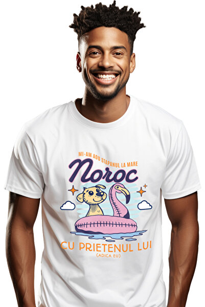 StoryGift Romania Tricou Barbati Mi-am Adus Sapanul La Mare, Noroc Cu Prieten...