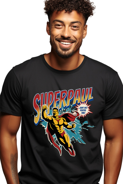 StoryGift Romania Tricou Barbati Super Paul, Supererou Sunt Aici Pentru Tine ...