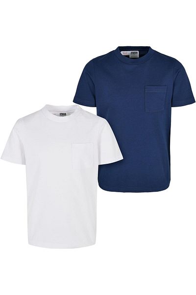 Urban Classics Herren Boys Cotton Basic Pocket Tee 2-Pack