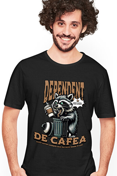 StoryGift Romania Tricou Barbati Dependent De Cafea Fara Cafea Fara Oameni Cu...
