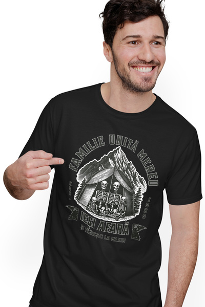 StoryGift Romania Men's T-Shirt Family Forever. Skeletons in the Adventure of...