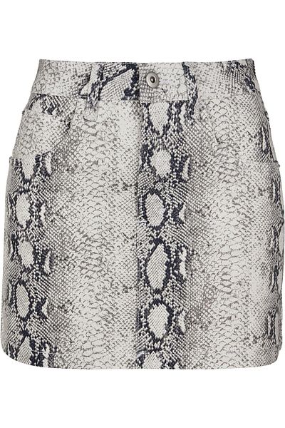 Urban Classics Damen Ladies Animal Stretch Twill Skirt