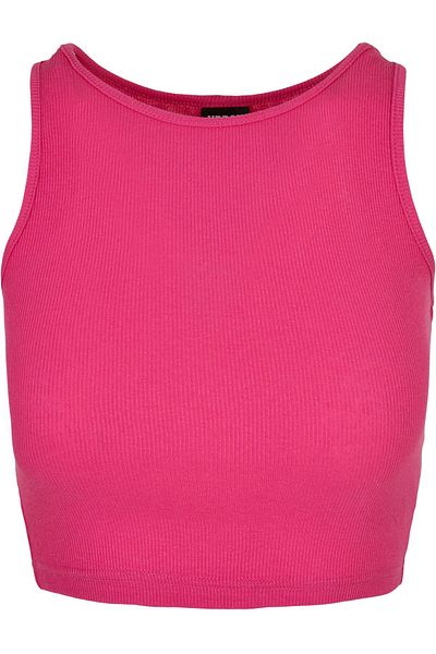 Urban Classics Damen Ladies Cropped Rib Top