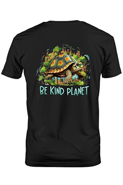 StoryGift Romania Tricou Barbati Cu O Broasca Testoasa Cu Mesajul "be Kind, P...