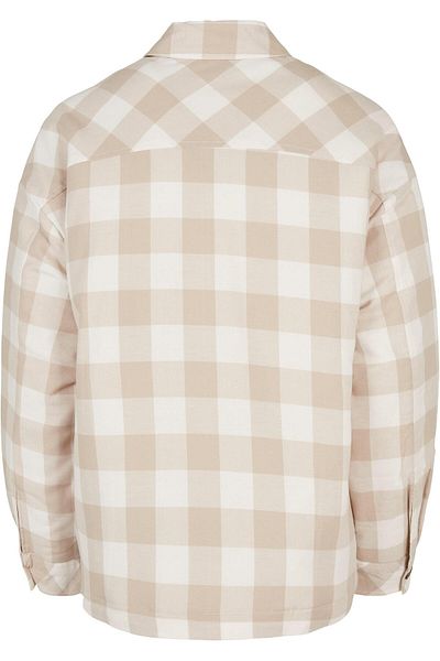 Urban Classics Damen Ladies Flanell Padded Overshirt