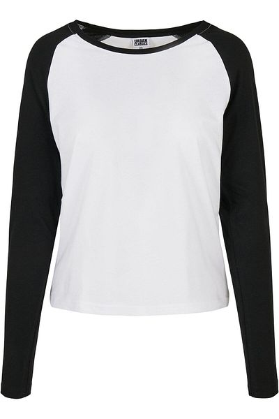 Urban Classics Damen Ladies Contrast Raglan Longsleeve