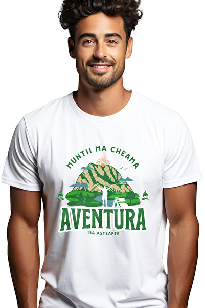 StoryGift Romania Men's T-Shirt Mountains Call Me Adventure Awaits Me Camping...