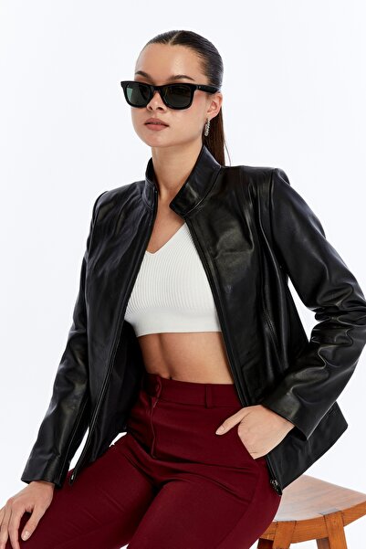 CE-YIL DERİ ÜRÜNLERİ kadın hakiki deri ceket