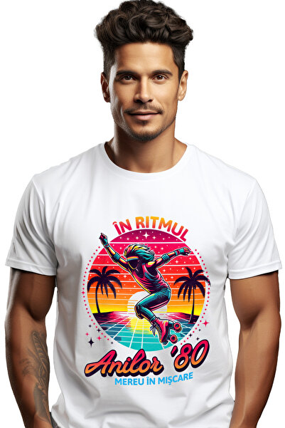 StoryGift Romania Tricou Barbati Femeie Pe Role In Ritmul Anilor 80 Distracti...
